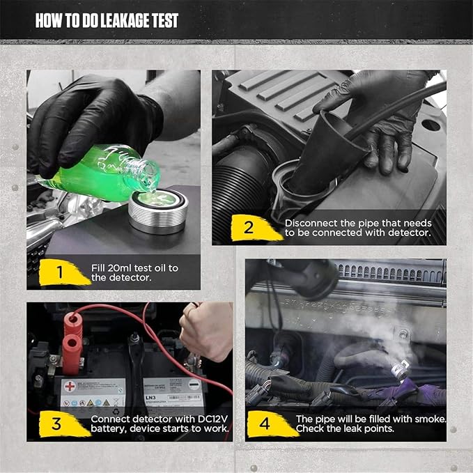 AUTOOL Automotive Smoke Leak Detector Tester EVAP Smoke Machine - Image 2
