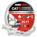 CAT 6 25 FT Ethernet Cable, Indoor High-Speed 10Gbps Snagless CAT6 25 Foot by AvesView