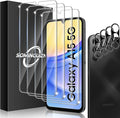 4+4 Pack for Samsung Galaxy A15 5G Screen Protector & Phone Camera Lens by SOMINGUIZN