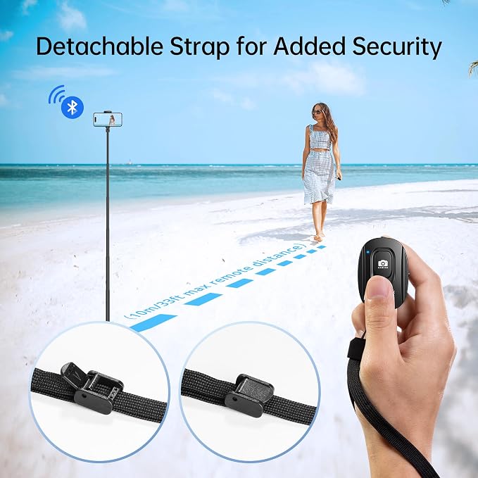 ATUMTEK Camera Remote Shutter for iPhone and Android Smartphones, Wireless - Image 4