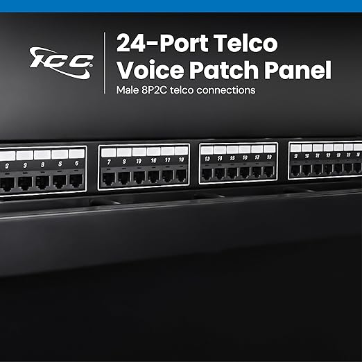 ICC Voice 8P2C Telco Patch Panel - Image 2