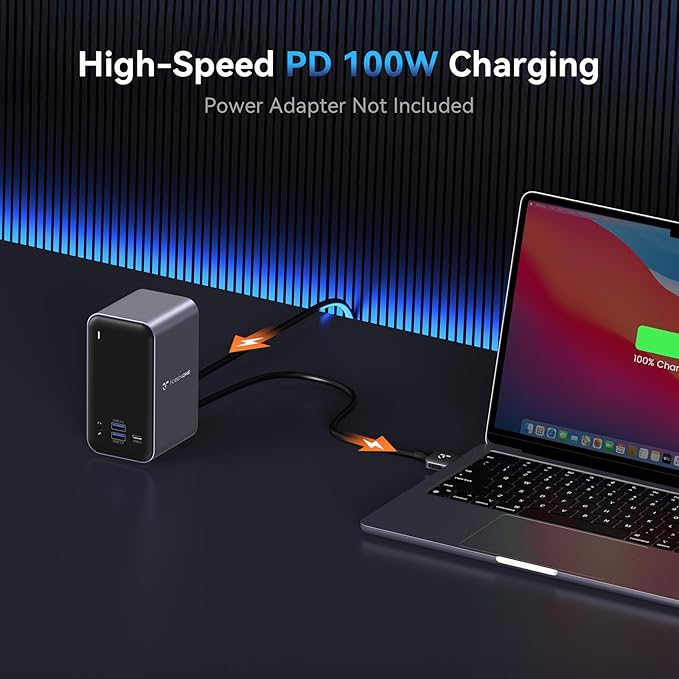 TobenONE 16-in-2 MacBook Docking Station Dual 4K@60Hz, USB C Dock - Image 6