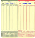 Amano MJR-7000 and MJR-8000 Time Clock Cards, 000-099 Number Series by COMPUMATIC