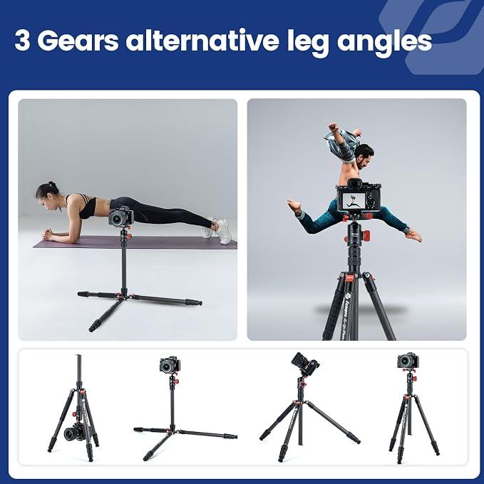 Fotopro 73" Carbon Fiber Tripod - Image 6