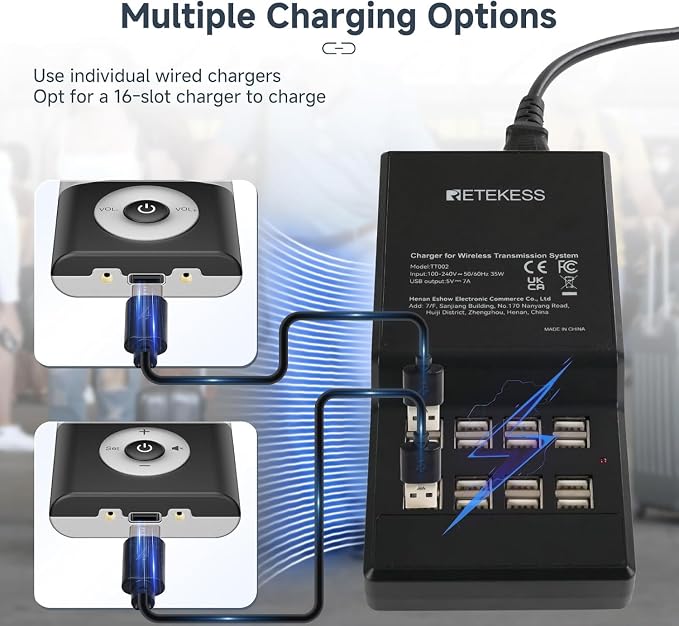 Retekess T130U Wireless Tour Guide System, Church Translation System, One-Key - Image 7