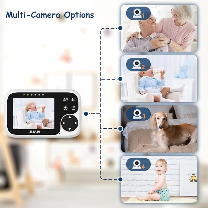 JUAN Baby Monitor with Camera and Audio, No WiFi 100% Private, 1000ft Range - Image 4