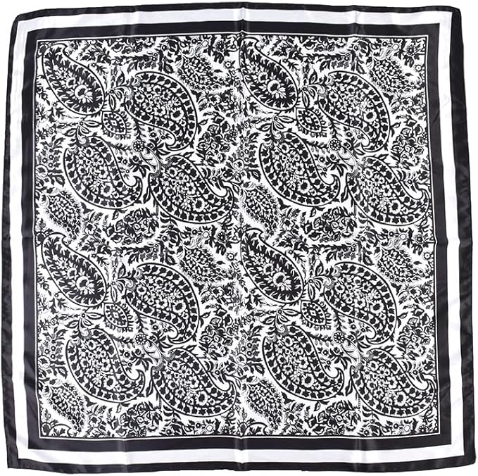 4Pcs Silk Head Scarves for Women Satin Hair Scarf 35”Large Square Bandana Silk - Image 3