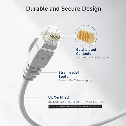 Cable Matters 10Gbps Snagless Cat 6 Ethernet Cable - 35ft - Image 5