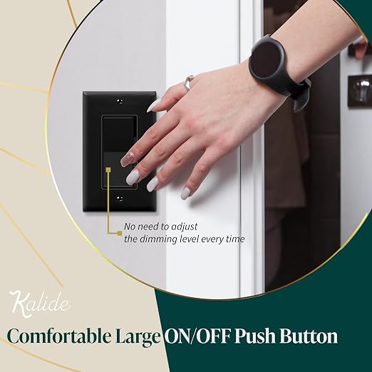 TOPGREENER Kalide Dimmer Light Switch, LED Dimmer Switch, Full Range Dimming - Image 6