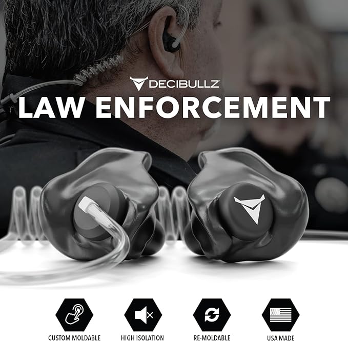 Decibullz Custom Molded Security Radio Surveillance Earpiece Set, Thermo-Fit - Image 6