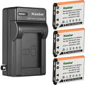 Kastar 3-Pack Battery and AC Wall Charger Replacement by Kastar