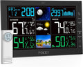 Weather Station Wireless Indoor Outdoor, Indoor Outdoor Thermometer Wireless by FOKEYDIRECT