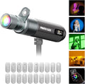 PHOTOOLEX PRO 12W Portable RGB Photography Spotlight, 360 ° Full Color by PHOTOOLEX
