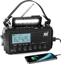 Raynic NOAA Weather Radio, 5000mAh/18500mWh Solar Hand Crank Emergency Radio by Raynic