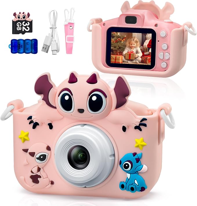 Kids Camera Toddler Digital Camera Little Girls Toy Camera by ESTFUN