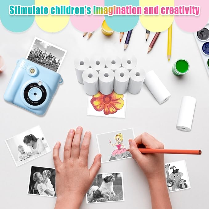25 Rolls Instant Print Camera for Kids Refill Print Paper - Image 4