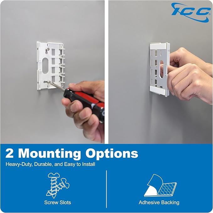 ICC 4 Port Surface Mount Box in White, 5 Pack, Works - Image 3