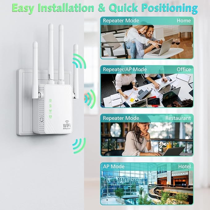 WiFi Extender Signal Booster Up to 10000sq.ft and 55 Devices, WiFi Range - Image 7