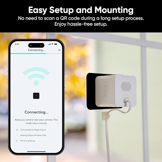 Wyze Window Camera, WiFi Indoor HD Home Security Camera, Upgraded Color Night - Image 7