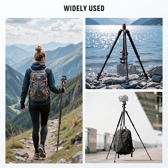 NEEWER Basics 70.9" Camera Tripod Monopod - Image 6