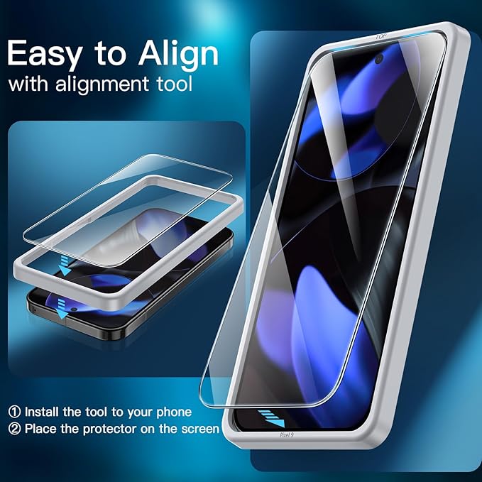 JETech Screen Protector for Google Pixel 9 - Image 5