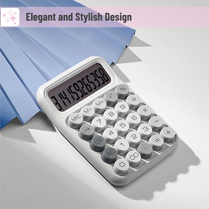 Mr. Pen- Mechanical Switch Calculator, 12 Digit Large LCD Display, Mechanical - Image 4