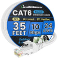 Cat 6 Ethernet Cable 35 ft, Indoor&Outdoor, High Speed 10Gbps 24AWG Pure Copper by CableGeeker
