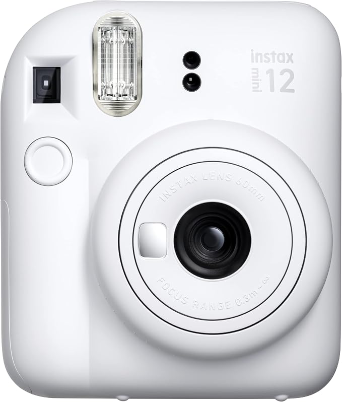Fujifilm Instax Mini 12 Instant Film Camera, Clay White by FUJIFILM