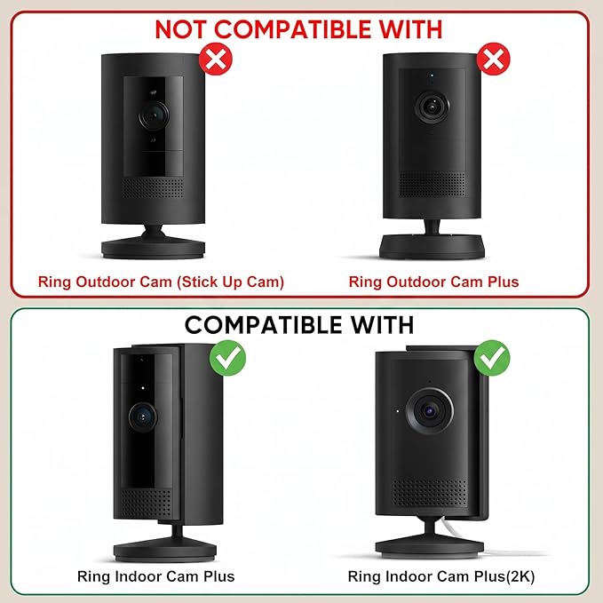 2 Pack Adhesive Indoor Wall Mount, Two Ways Easy Installation - Image 2