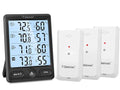 Geevon Indoor Outdoor Thermometer Wireless 3 Remote Sensors, 5-Inch Display by GEEVON