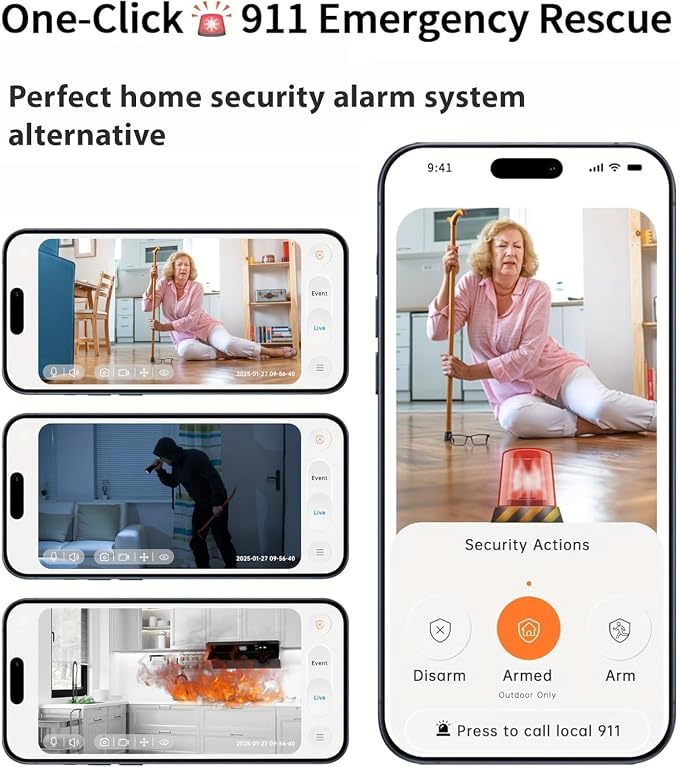 2.4/5GHz Home Cameras Indoor, 2K Security Camera Indoor - Image 5