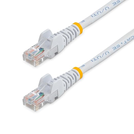 StarTech.com Cat5e Patch Cable - 10 ft - M/M - White by StarTech