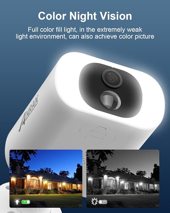 ANRAN 5MP Solar Security Camera Outdoor, Wireless Battery Powered WiFi Camera - Image 4