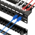 iwillink 10Gbps Cat6A Patch Panel 24 Port, Keystone Patch Panel UTP 19-Inch by IWILLINK
