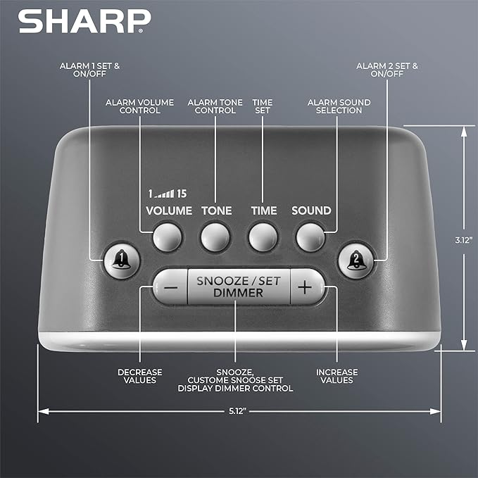 Sharp Big Bang Super Loud Alarm Clock - Image 3