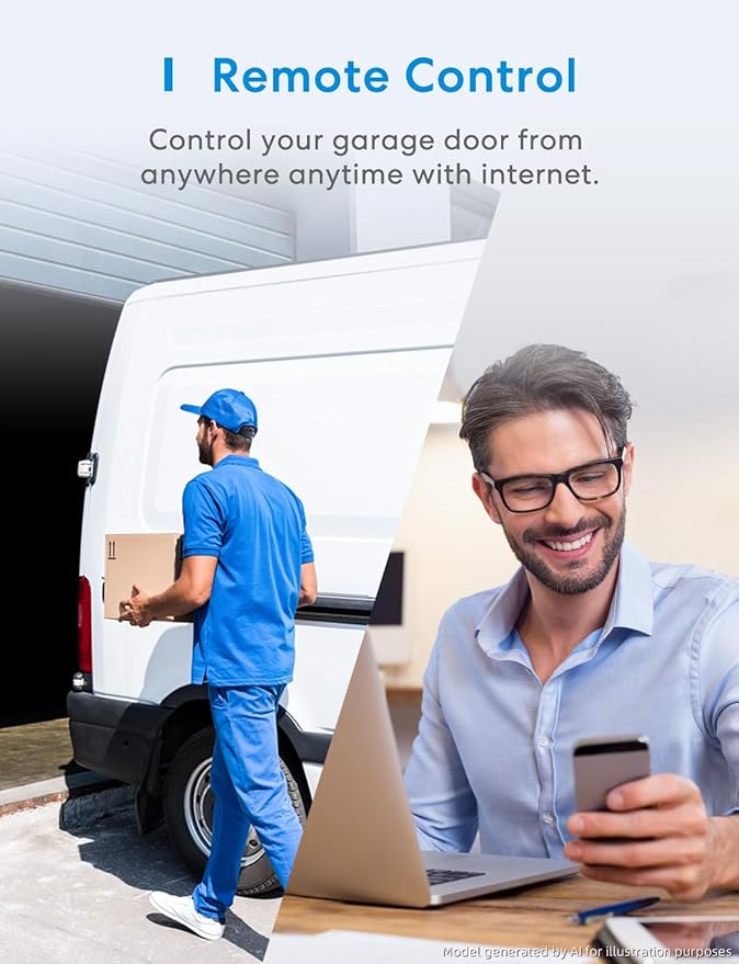meross Smart Garage Door Opener Remote, Compatible - Image 4