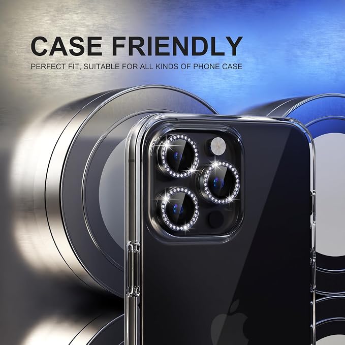 Choiche Compatible for iPhone 15 Pro/iPhone 15 Pro Max Camera Lens Protector - Image 4