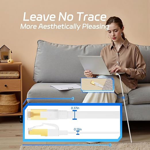 Ethernet Cable 40 FT, Cat 8 Ethernet Cable, High-Speed Internet Cable Network - Image 5
