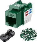 Cable Matters 25-Pack 10Gbps Cat6 Keystone Jacks, RJ45 Keystone Jack, Ethernet by CableMatters