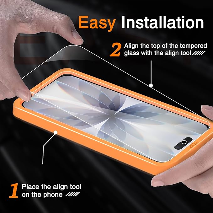 Wiaocit 3 Pack Tempered Glass Screen Protector - Image 2
