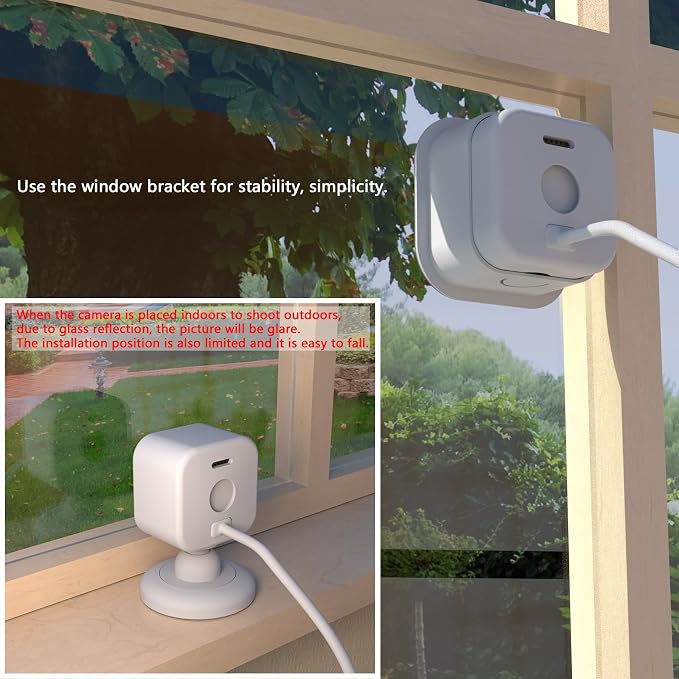 Teccle 2 Pack Window Mount for Blink Mini 2k / 2, Through Glass Use Blink - Image 5