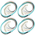 4Pack LC UPC 12 Fibers Multimode Bunch OM3 50/125 LC-UPC Fiber Pigtail by Bangun