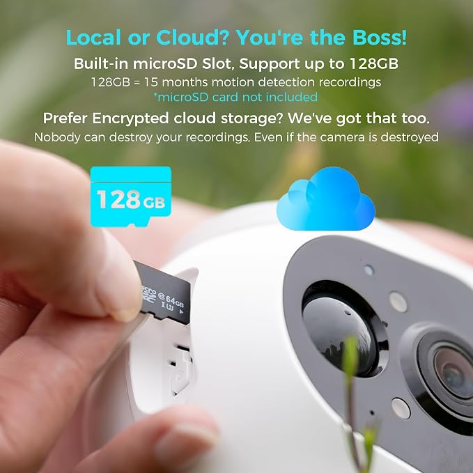 Vicohome CQ4 2K AI Solar Security Camera Wireless Outdoor, Battery Powered Cam - Image 3