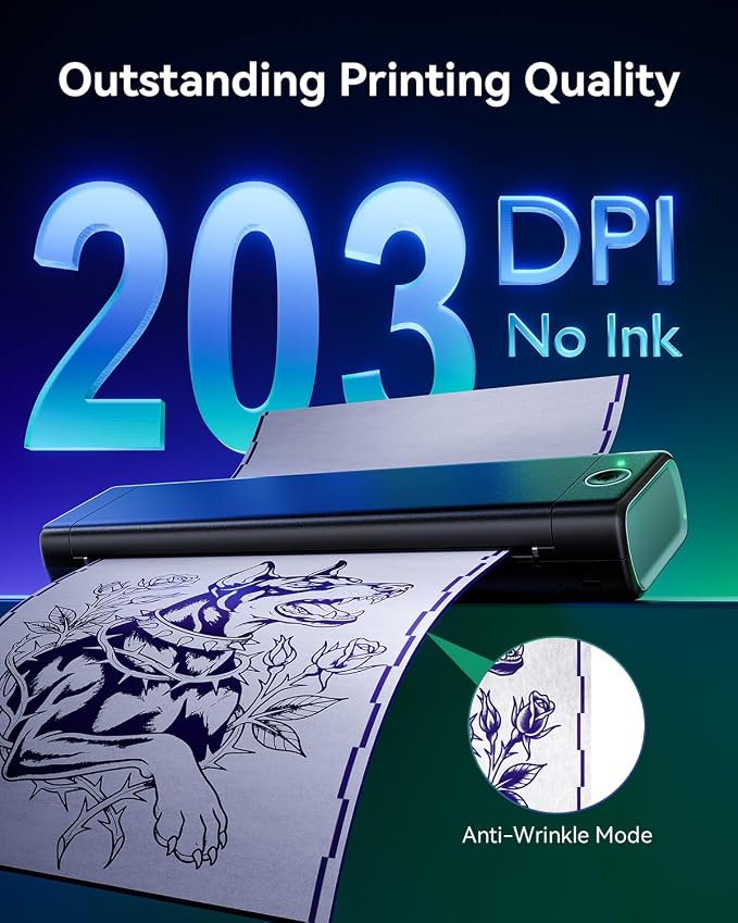 Phomemo M08F Tattoo Stencil Printer - Image 4