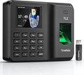 Time Clock for Employees, Fingerprint & PIN Standalone Punch Machine, Clock in by Unknown