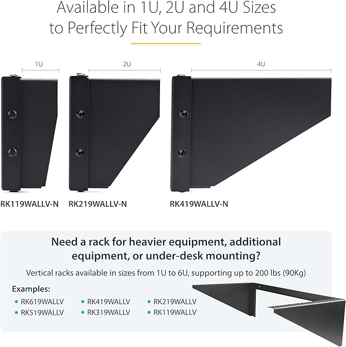 StarTech.com 4U Vertical Wall-Mount Bracket - Image 6
