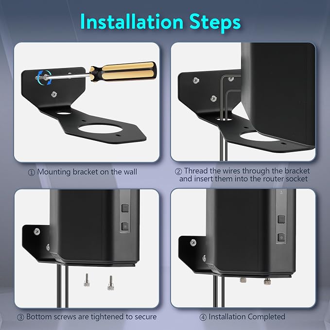 Wall Mount Kit for Nighthawk Router, WIFI7 Mesh System forRS200 RS280 RS300 - Image 4