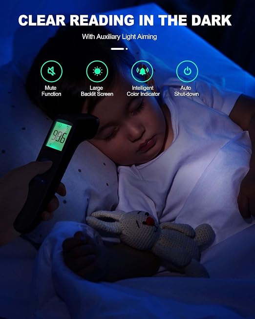 No-Touch Forehead Thermometer for Adults, Infrared Digital Baby Thermometer for - Image 6