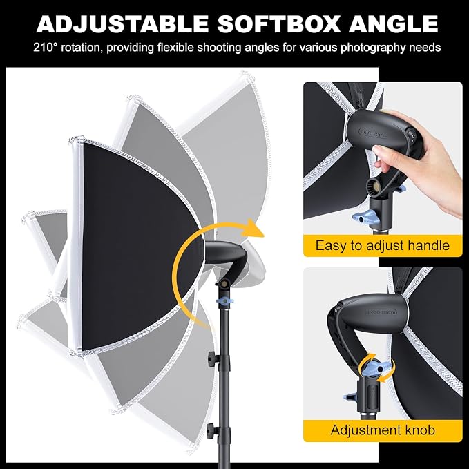 LINCO Lincostore Softbox Photography Lighting Kit - Image 3