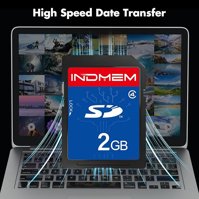 INDMEM SD Card 2GB Class 4 Flash Memory Card 2G SLC Stanard Secure Digital Cards - Image 3